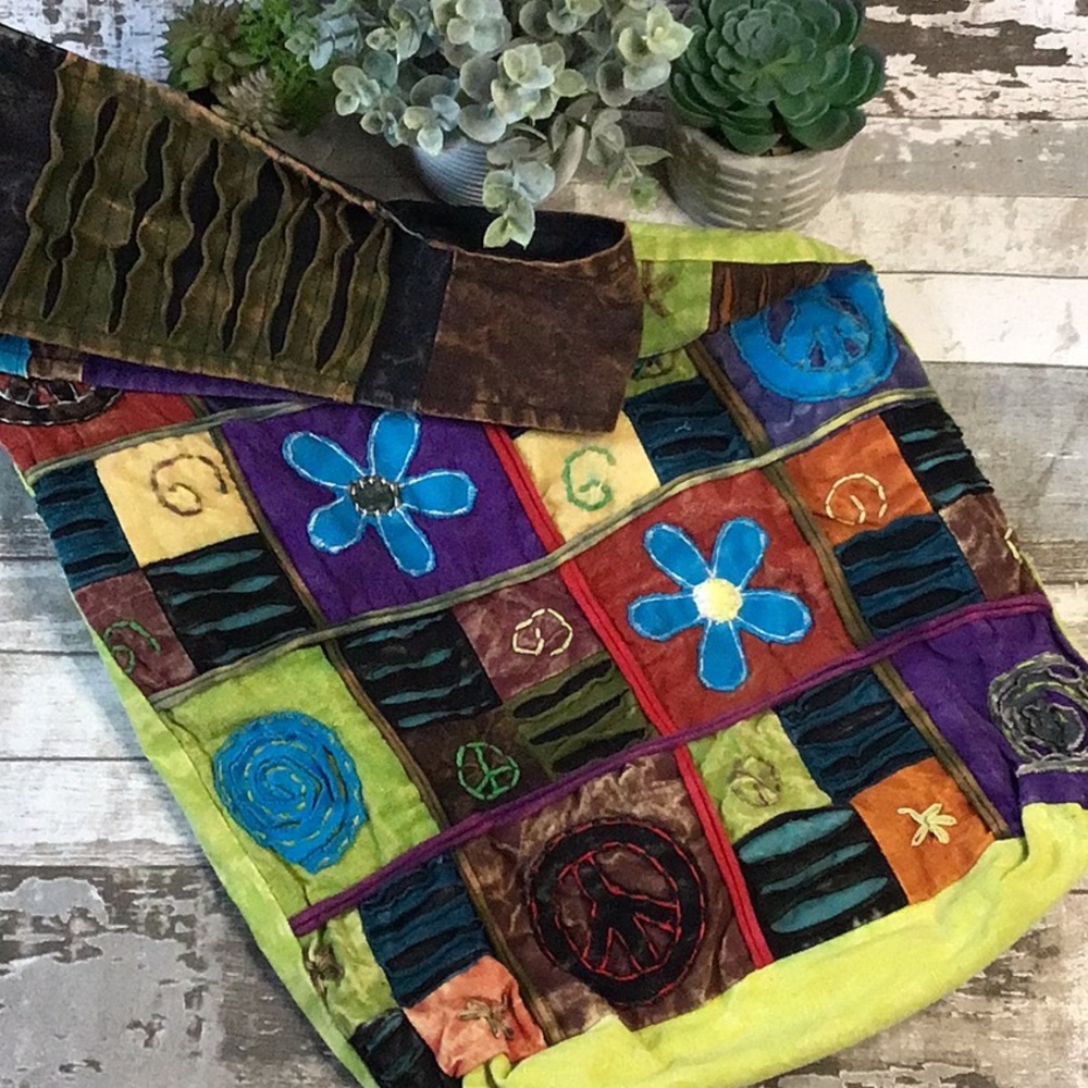 Colorful Patchwork Shoulder Bag/Tote